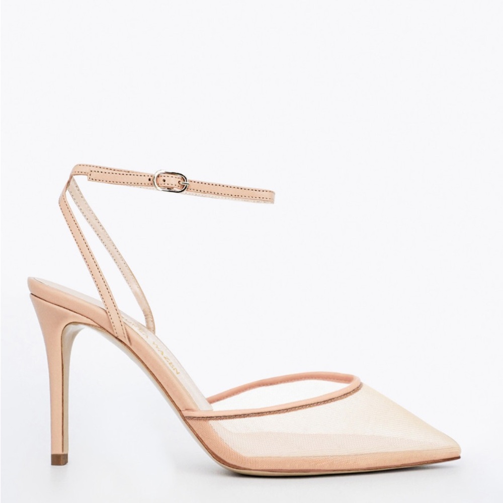 Andrea Waxen (Denver 85) Elegant Nude Pointed-Toe Heels